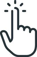 Hand icon symbol image illustration vector