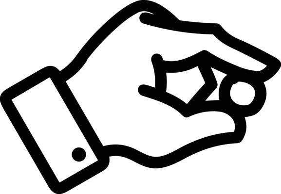 Hand icon symbol image illustration