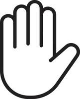 Hand icon symbol image illustration vector