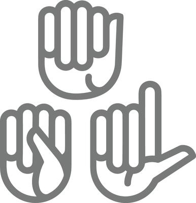 Hand icon symbol image illustration