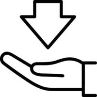 Hand icon symbol image illustration vector
