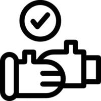 Hand icon symbol image illustration vector