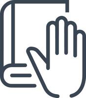 Hand icon symbol image illustration vector