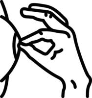 Hand icon symbol image illustration vector