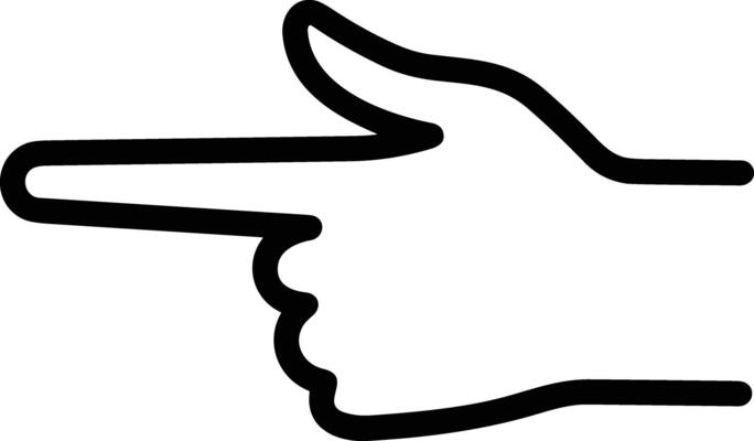 Hand icon symbol image illustration