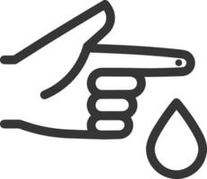 Hand icon symbol image illustration vector