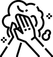 Hand icon symbol image illustration vector