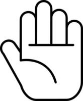 Hand icon symbol image illustration vector