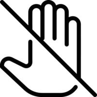 Hand icon symbol image illustration vector
