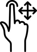 Hand icon symbol image illustration vector