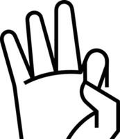 Hand icon symbol image illustration vector