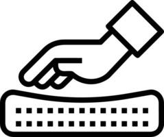 Hand icon symbol image illustration vector