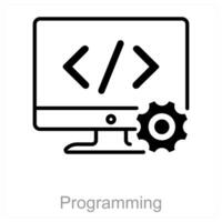 Programming and develop icon concept vector