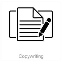 Copywriting and write icon concept vector