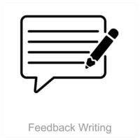 Feedback Writing and review icon concept vector