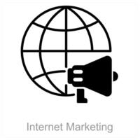 Internet Marketing and online icon concept vector