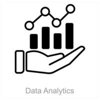 Data Analytics and analysis icon concept vector