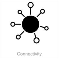 Connectivity and link icon concept vector