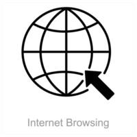 Internet Browsing and online icon concept vector
