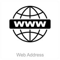 Web Address and url icon concept vector