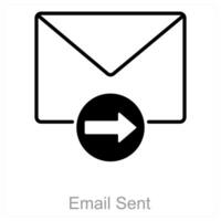 Email Sent and success icon concept vector