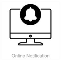 Online Notification and alert icon concept vector
