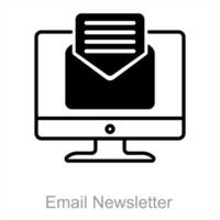 Email Newsletter and mail icon concept vector