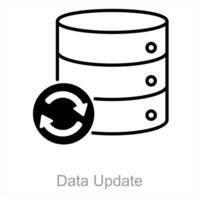 Data Update and update icon concept vector