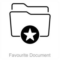 Favourite Document, bookmark, document, favourite, important, liked, saved, reference, contract, agreement, certificate, manual, instruction, guide vector