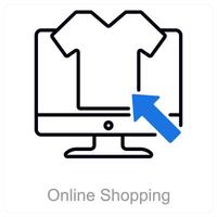 Online Shopping and digital icon concept vector