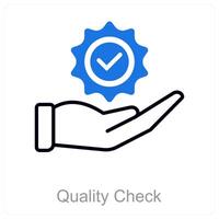 Quality Check and precision icon concept vector