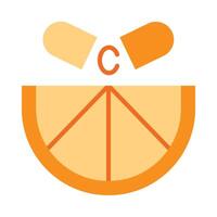 Vitamin C Icon Design vector