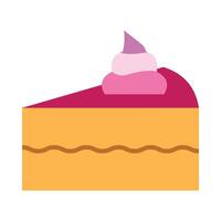 Piece Of Cake Icon Design vector