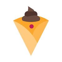 Crepe Icon Design vector