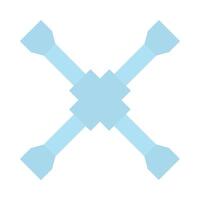 Lug Wrench Icon Design vector