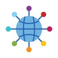 Network Icon Design vector
