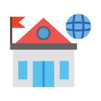 Embassy Icon Design vector