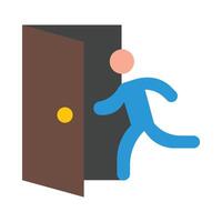 Exit Icon Design vector