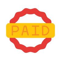Paid Icon Design vector