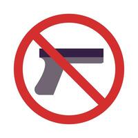 No Weapon Icon Design vector