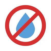 No Liquids Icon Design vector