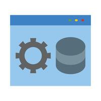 Backend Icon Design vector