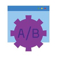 Ab Testing Icon Design vector