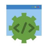 Coding Icon Design vector