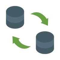 Data Transfer Icon Design vector