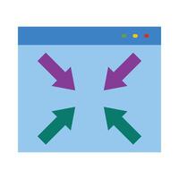 Resize Icon Design vector