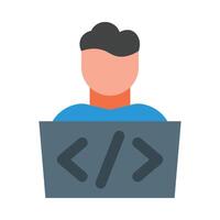 Programmer Icon Design vector