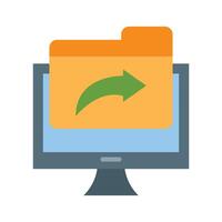 File Sharing Icon Design vector