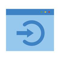 Log In Icon Design vector