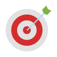 Dart Board Icon Design vector